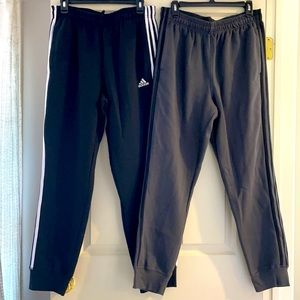 TWO PAIRS of Men’s Adidas Joggers